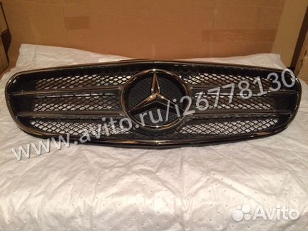 Решетка радиатора Mercedes W 212 AMG рест в сборе