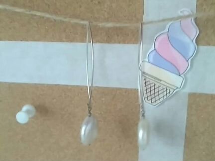 Серьги серебро/жемчуг