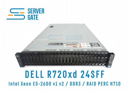 Сервер dell R720xd 24SFF 2 x E5-2690v2 768 GB