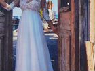 Свадебное платье 44-46 с рукавом