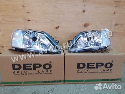 Передняя фара Рено Логан 2004-2009 дорестайлинг