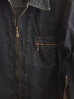 Джинсовая рубашка/куртка на молнии