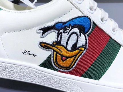 Кеды gucci оригинал disney дональд кожа разм 36-44