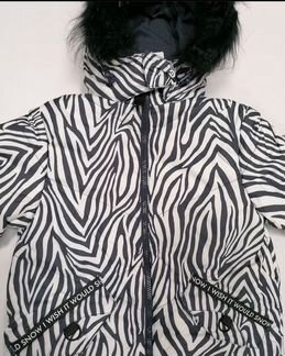 Зимнее стеганое пальто на девочку