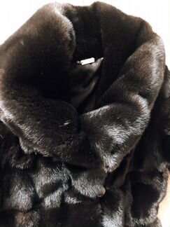 Шикарная длинная норковая шуба blackglama