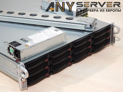 Сервер Supermicro 6028U 2xE5-2680v4 64Gb 12x3.5