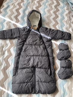 Комбинезон-конверт mansita + пинетки