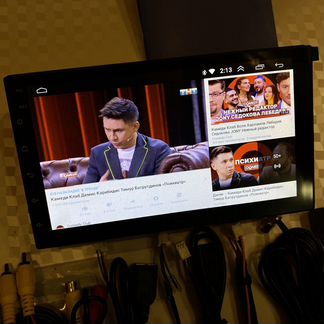 Магнитола 9.1 Андроид с камерой Bluetooth/USB/AUX