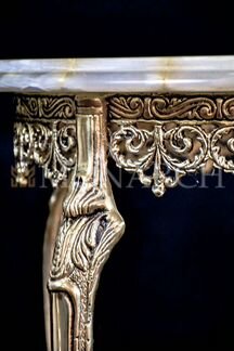 Столики из бронзы и оникса двухъярусные