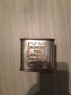 Чайница винтажные посеребрённая