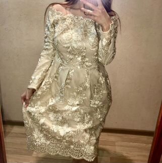 Новое очень красивое платье, расшитое вручную