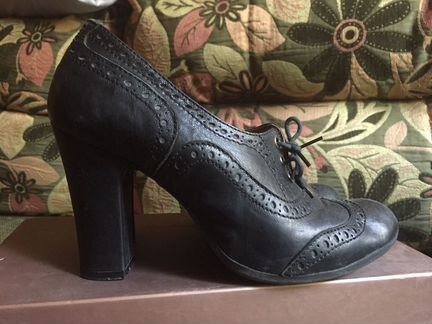 Ботильоны кожаные