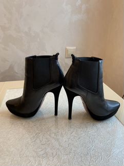 Ботильоны из натуральной кожи и замши