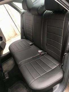 Авто чехлы для Фольксваген Поло черные