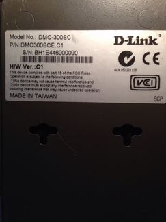 Медиаконвертер для оптики и витой пары D-link