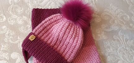 Зимний комплект шапка и снуд