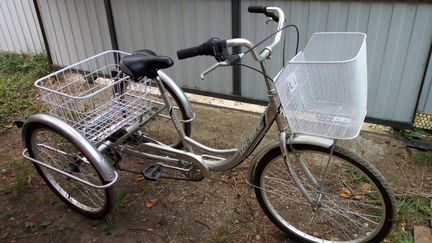 Велосипед трехколесный взрослый с корзинами