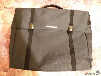 Фирменная сумка asus серо-зеленая для ноутбука