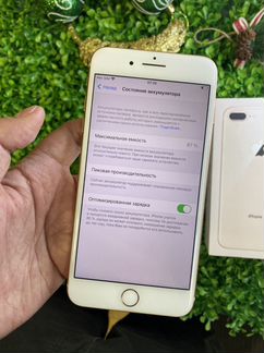 iPhone 8 Plus 64gb без ремонтов аккумулятор 87