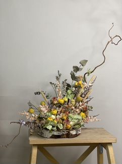 Комплзиции и букеты из сухоцветов, букеты, доставк