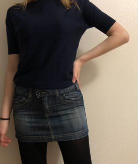 Юбка джинсовая