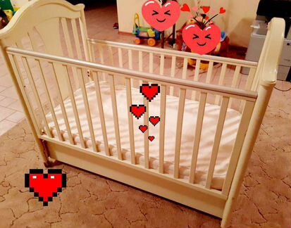 Кровать детская натуральное дерево массив