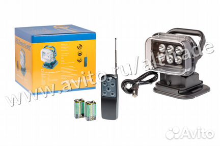 Фара искатель светодиодный 10 LED 30W с ручкой