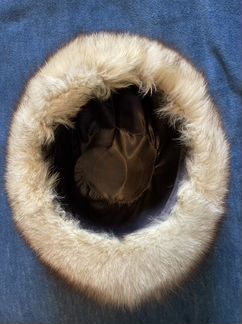 Шапка женская из песца р 57 новая