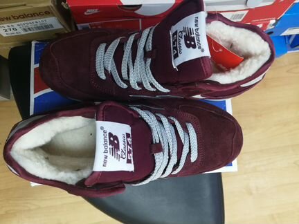 Зимние кроссовки замша NB 37-41 размер