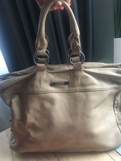 Вместительная Кожаная сумка baldinini