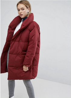 Свободное дутое пальто Monki