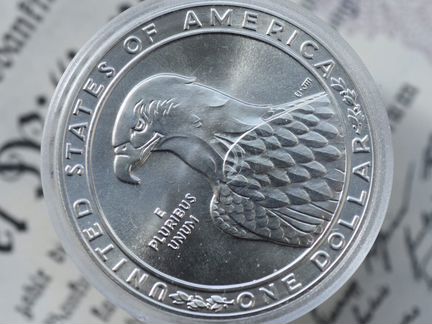 США 1 доллар 1983г. Серебро