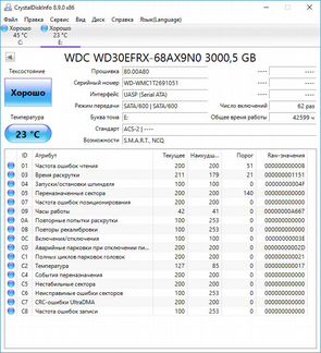 WD RED 3 Tb WD30efrx