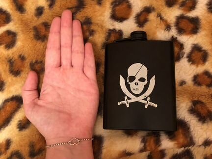 Фляжка с винтовой пробкой с рисунком