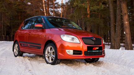 Накладка на передний бампер Skoda Fabia Mk2 Sport