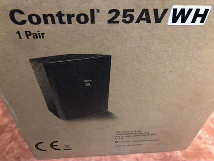 Акустическая система JBL control 25AV WH, комплект