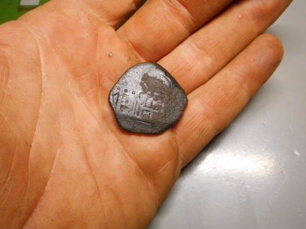 Испания Филипп II 4 реала 16век Поддельный макукин