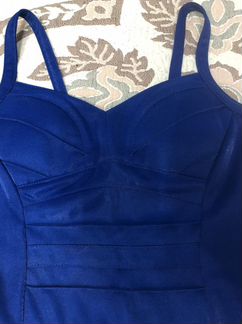 Вечернее платье синее