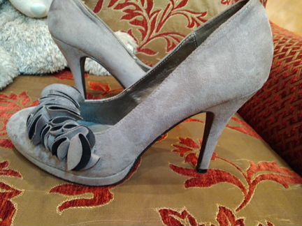 Туфли замшевые