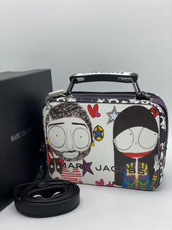 Сумка с рисунком натуральная кожа