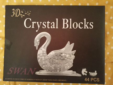 Crystal blocks конструктор Лебедь 44 элемента новы