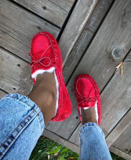Мокасины ugg australia красные