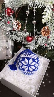 Новогодний шар ручной работы