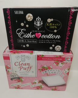 Японские косметические ватные подушечки 