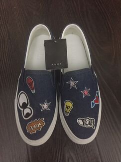 Новые джинсовые слипоны Zara