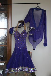 Платье и рубашка LA для бальных танцев