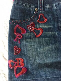 Юбка джинсовая