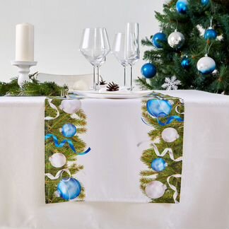 Дорожка на стол Елочные Игрушки (40х140 см)