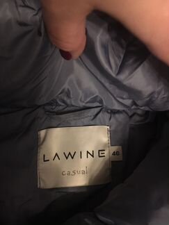 46 Зимняя куртка пуховик голубая Lawine