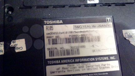 Toshiba Satellite A105- Ноутбук в разобранном сост
